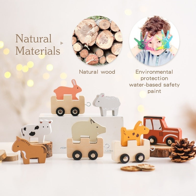Wooden Educational Train Toy