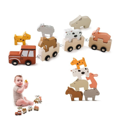 Wooden Educational Train Toy