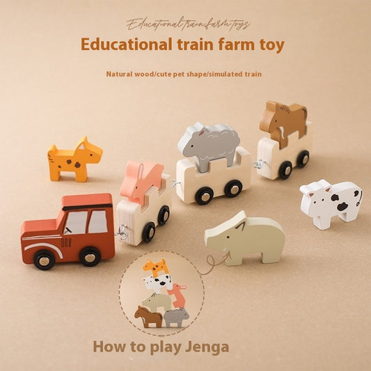 Wooden Educational Train Toy