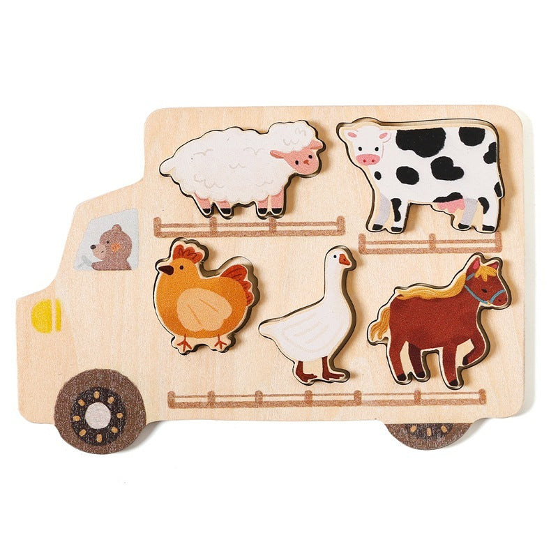 Baby Early Education Wooden Puzzle Toys