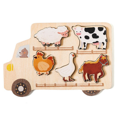 Baby Early Education Wooden Puzzle Toys